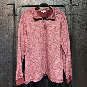Calvin Klein Jeans Maroon Half-zip Sweater